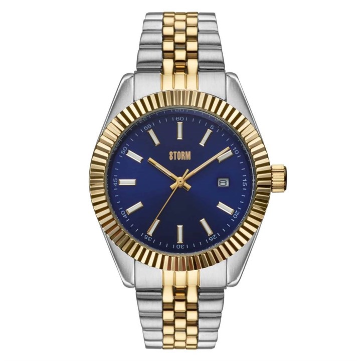 STORM 47532/GD/B Roxton Gold Blue Bracelet Watch - W87367