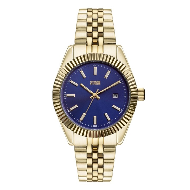 STORM 47532/GG/B Roxton Gold Blue Bracelet Watch - W87410