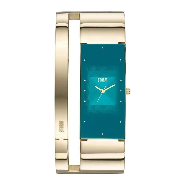 STORM 47343/GD/T Alvara Gold Teal Bangle/Bracelet Watch - W87413