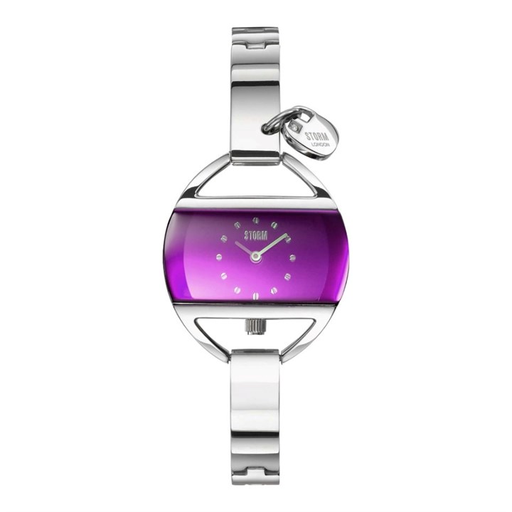 STORM 47013/P Temptress Charm Lazer Purple Bangle/Bracelet Watch - W87419