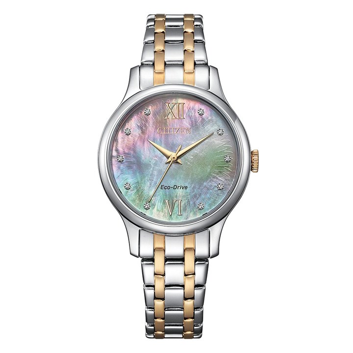 Citizen EM0897-51Y Eco-Drive Two Tone Bracelet Watch - W9190