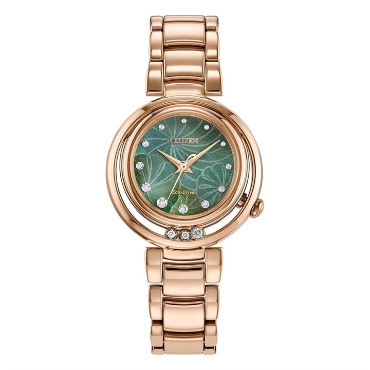 Citizen L Arcly EM1113-58Y Diamond Set Bracelet Watch - W92155