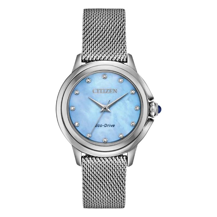 Citizen EM0790-55N Ceci Diamond Mesh Bracelet Watch - W92165