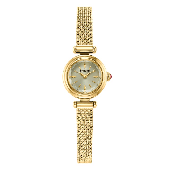 Citizen KII EG7086-57P Round Champagne Dial Gold Tone Bracelet Watch - W92197