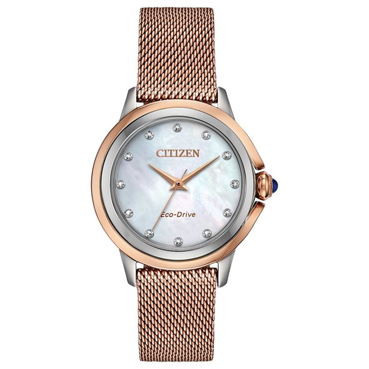 Citizen EM0796-75D Ceci Diamond Eco-Drive Bracelet Watch - W9276