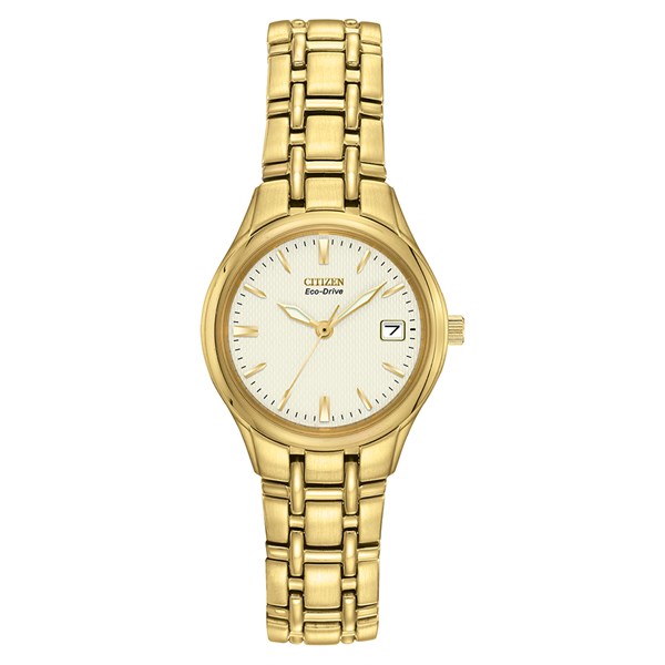 Citizen EW1262-55P Eco-Drive Gold Tone Bracelet Watch