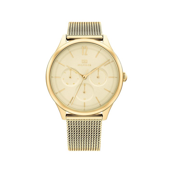 Tommy Hilfiger 1782458 Gold Plated Mesh Bracelet Watch - W95272