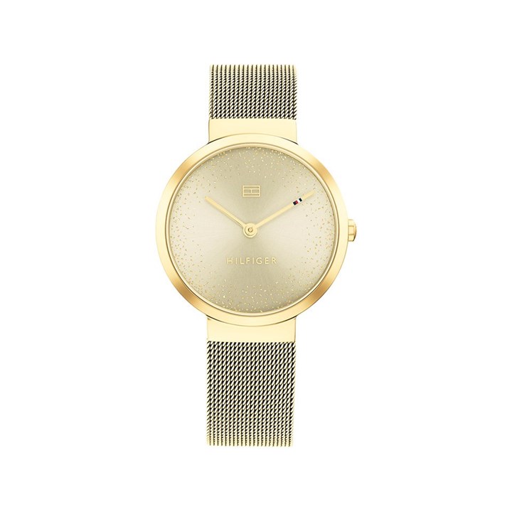 Tommy Hilfiger 1782487 Gold Plated Mesh Bracelet Watch - W95275