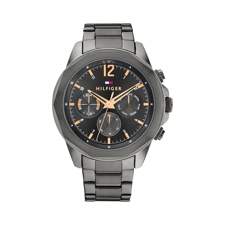 Tommy Hilfiger 1792061 Gunmetal IP Bracelet Watch - W95306