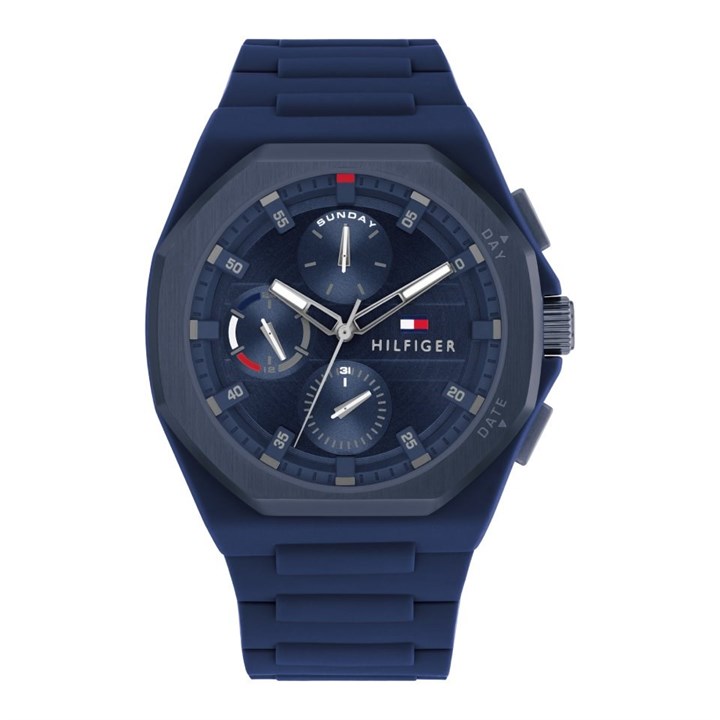Tommy Hilfiger 1792122 Blue Silicone Strap Watch - W95335