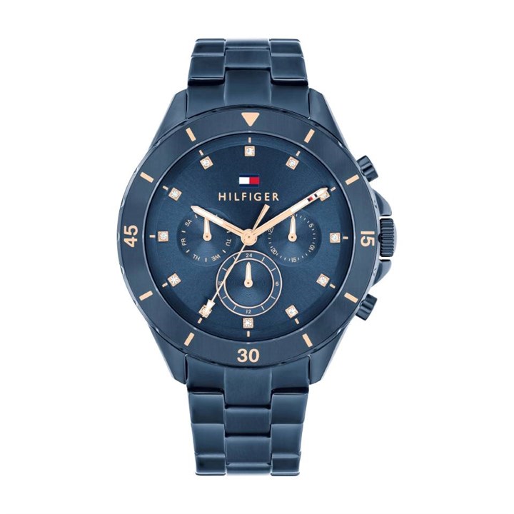 Tommy Hilfiger 1782743 Blue IP Multifunction Bracelet Watch - W95352