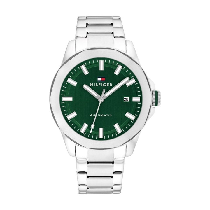 Tommy Hilfiger 1710694  Automatic Green Dial Bracelet Watch - W95361