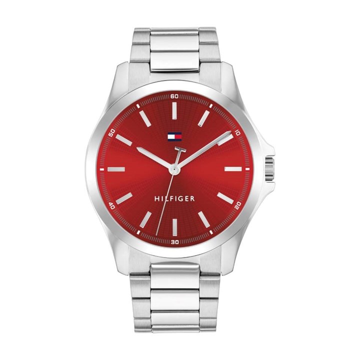 Tommy Hilfiger 1710677 Red Dial Bracelet Watch - W95363