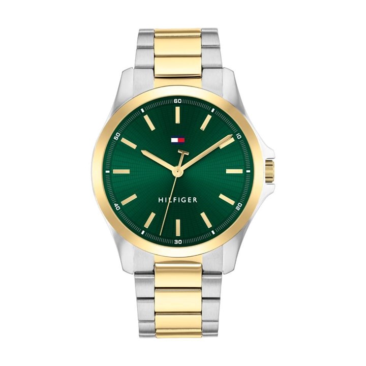 Tommy Hilfiger 1792192 Two Tone Green Dial Bracelet  Watch - W95365