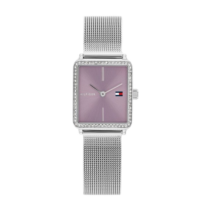 Tommy Hilfiger 1782790 Purple Dial Mesh Bracelet Watch - W95375