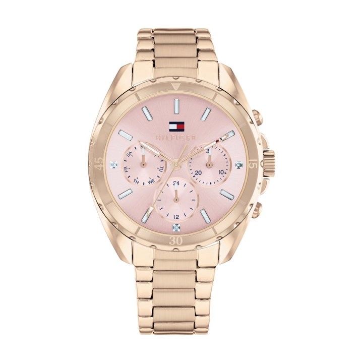 Tommy Hilfiger 1782784 Rose Tone Chronograph Bracelet Watch - W95379