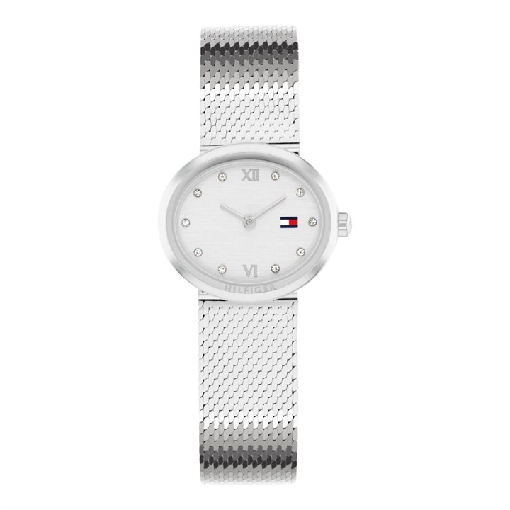 Tommy Hilfiger 1782846 Stone Set Mesh Bracelet Watch - W95396