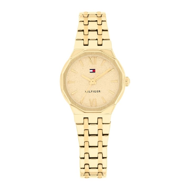 Tommy Hilfiger 1782886 Gold Tone Gold Dial Bracelet Watch - W95453