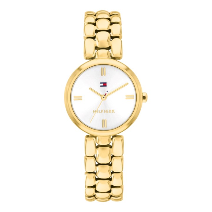 Tommy Hilfiger 1782928 Gold Tone White Dial Bracelet Watch - W95499