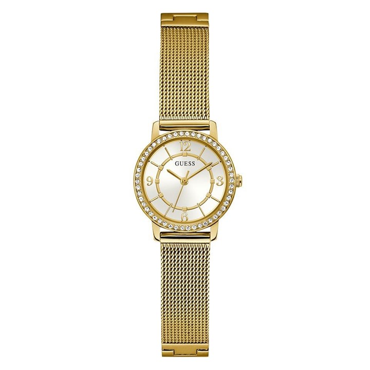 GUESS GW0534L2 Melody Gold Plated Mesh Bracelet Watch - W96268