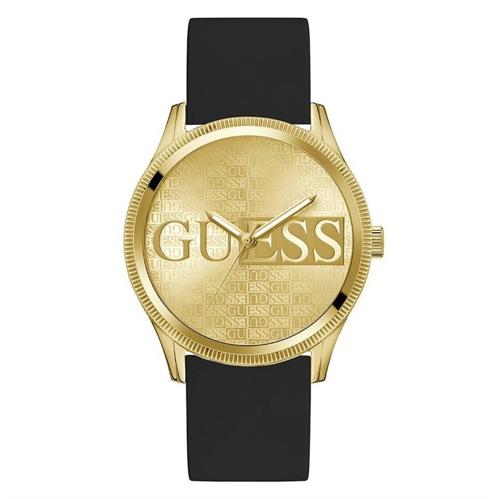 GUESS GW0726G2 Reputation Black Silicone Strap Watch - W96325