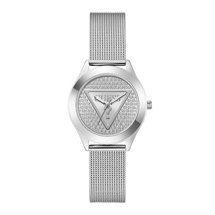 GUESS GW0835L1 Glitz Plaque Mesh Bracelet Watch - W96367