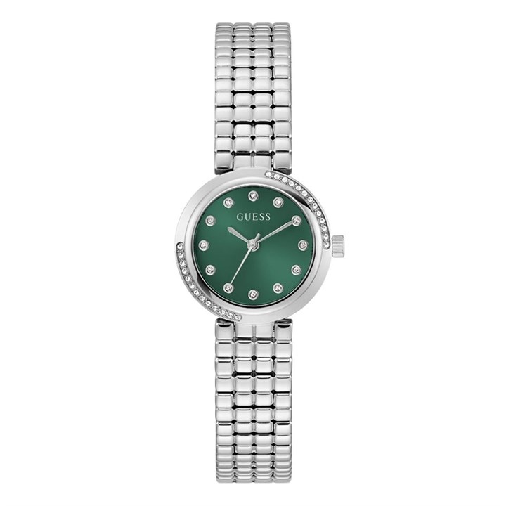 GUESS GW0930L1 Clara Green Dial Bracelet Watch - W96382