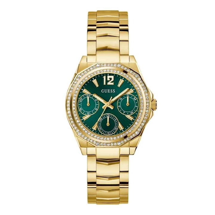 GUESS GW0685L5 Ritzy Gold Tone Bracelet Watch - W96390