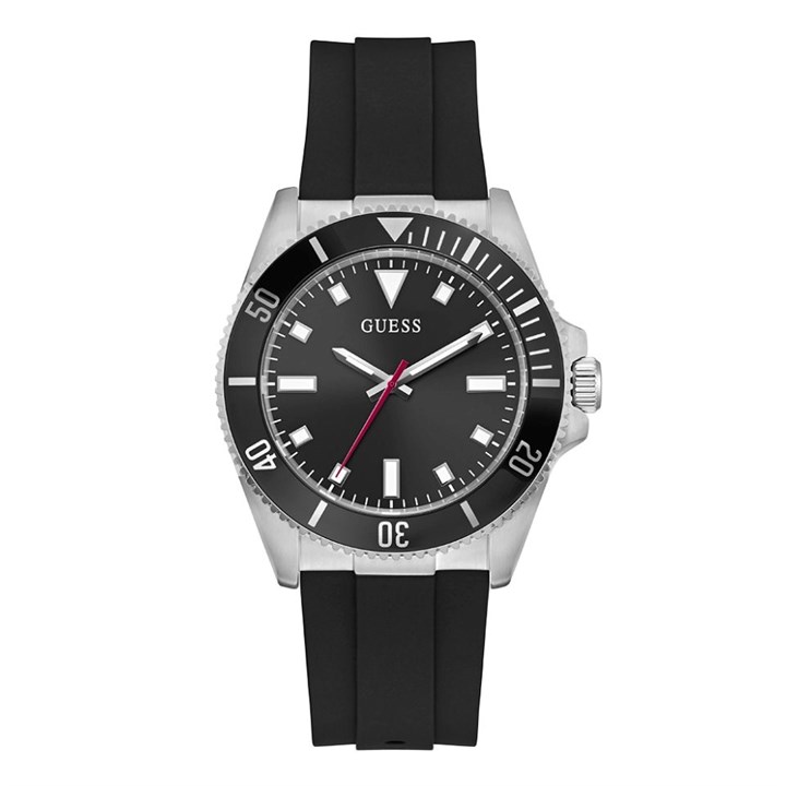 GUESS GW0969G1 Cliff Black Silicone Strap Watch - W96405