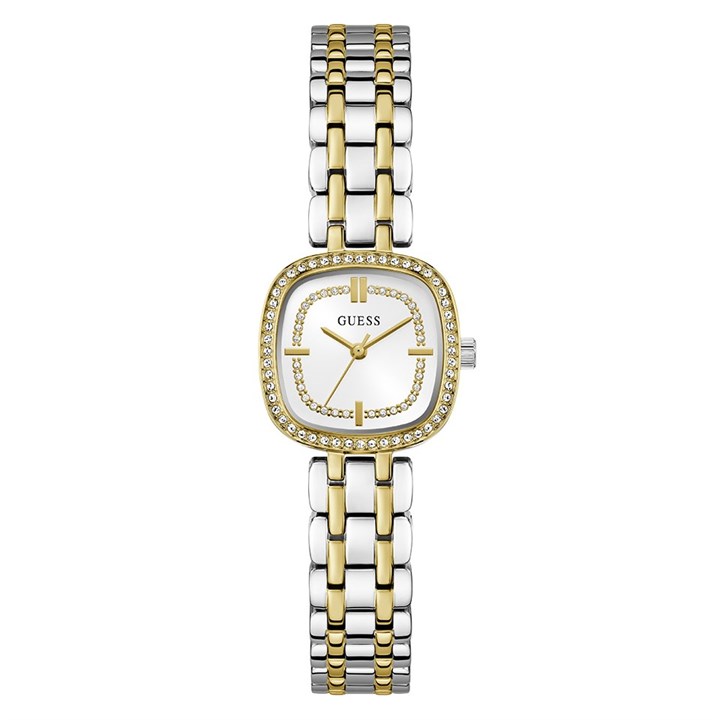GUESS GW1018L3 Hazel Two Tone Stone Set Bracelet Watch - W96407