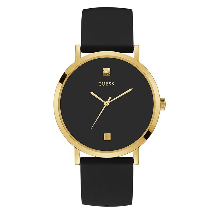 GUESS W1264G1 Supernova Black Resin Strap Watch - W98115