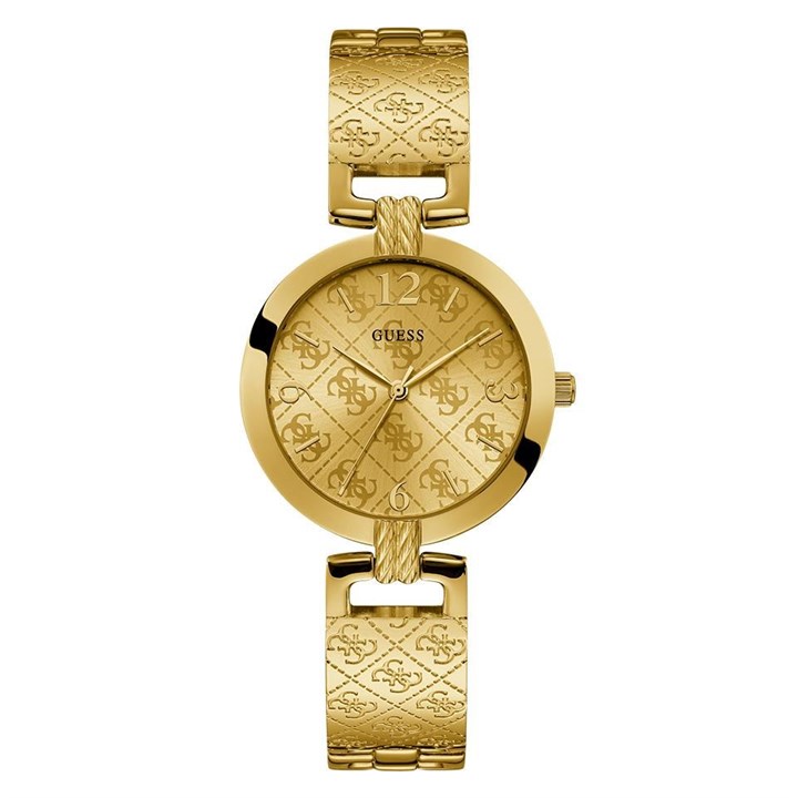 Guess W1228L2 G Luxe Gold Plated Bangle/Bracelet Watch - W98125 | F.Hinds  Jewellers