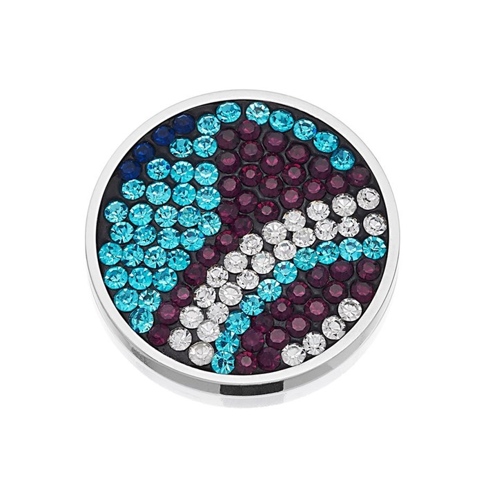Sterlina Milano Moody Blue Crystal Coin - Small - X40870