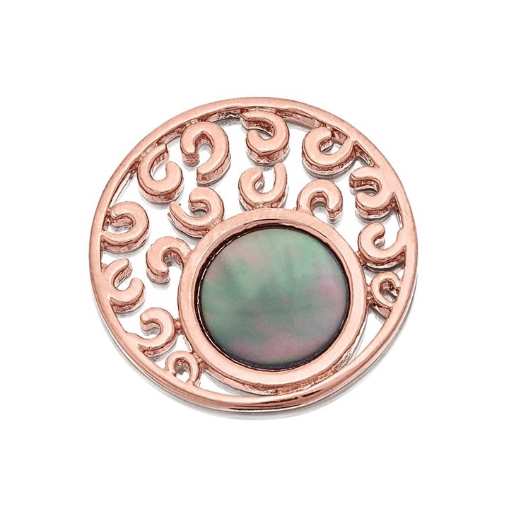 Sterlina Milano Rose Gold Plated Sunrise Coin - Small - X40878