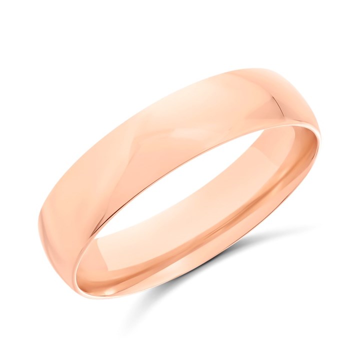 9ct Rose Gold Court Extra Heavyweight Wedding Ring - 6mm - Size Z2 - Z16252