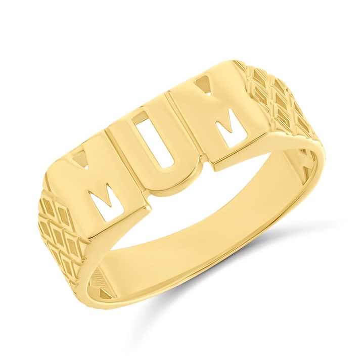 9ct Gold Mum Ring - Z1701