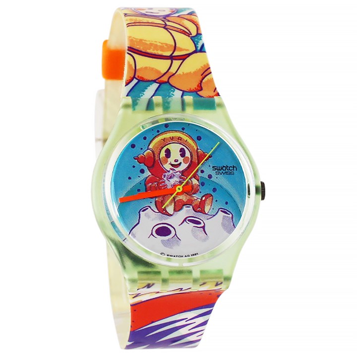 Swatch Yuri 1992 Collectable Illustrated Watch- GG118 - Z4305