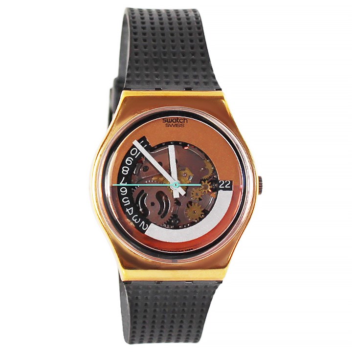 Moonquake 1990 Collectable Black Strap Watch- GX404 - Z4307