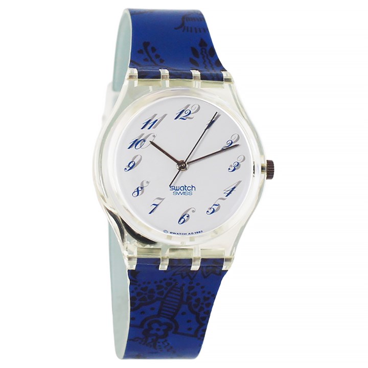 Swatch Tisane 1993 Collectable Blue Strap Watch- GK162 - Z4316
