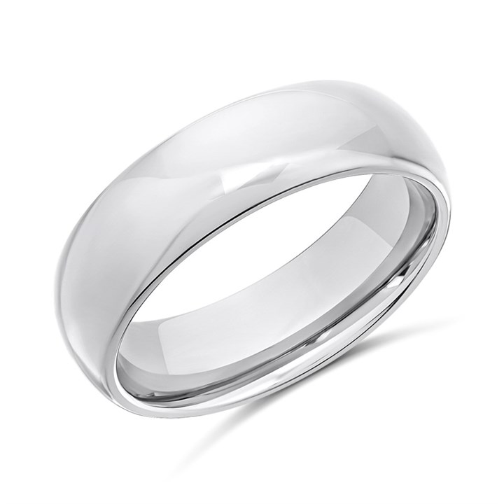 Tungsten Polished Ring- 7mm- Size O - Z51198