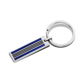 Blue Striped Keyring - A18114