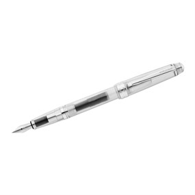 AT0746-17XS Cross Bailey Clear Resin Fine Nib Fountain Pen - A21165