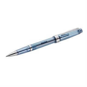 AT0742-18 Cross Bailey Navy Resin And Chrome Ballpoint Pen - A21166