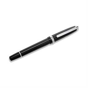 Cross  Obsidian Black & Chrome Ballpoint Pen - A21172