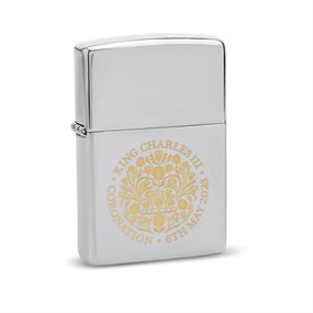 Zippo King Charles 111 Coronation Lighter - A26128