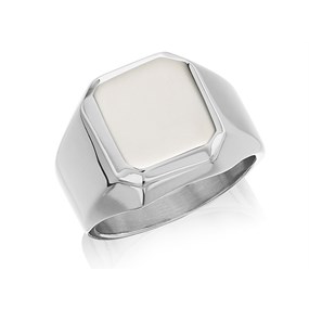Fred Bennett Stainless Steel Signet Ring - A3787