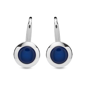 Skagen SKJ1195040 Dark Blue Sea Glass Hoko Wire Earrings - A70216