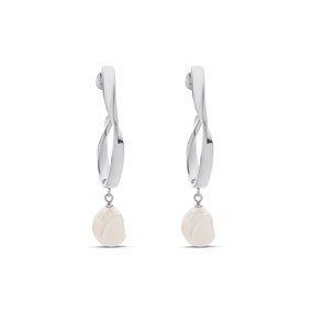 Skagen SKJ1396040 Agnethe Freshwater Pearl Hoop Earrings - A70226