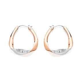 Skagen SKJ1588998 Kariana Two Tone Hoop Earrings - A70262