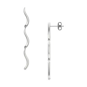 Skagen SKJ1792040 KARIANA WAVES Stainless Steel Earrings - A70293